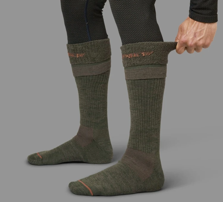 Skarpety Härkila PRO HUNTER 2.0 LONG - Willow Green/Shadow Brown
