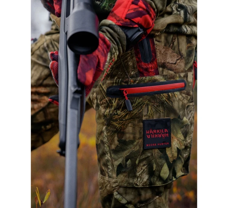 Rękawice Härkila Moose Hunter 2.0 GTX - MossyOak® Break-Up Country®/Red