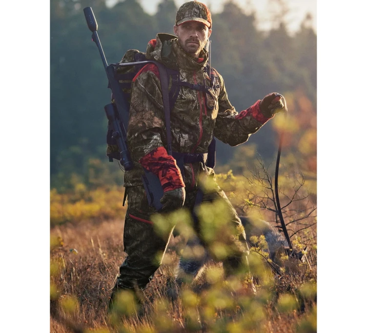 Rękawice Härkila Moose Hunter 2.0 GTX - MossyOak® Break-Up Country®/Red