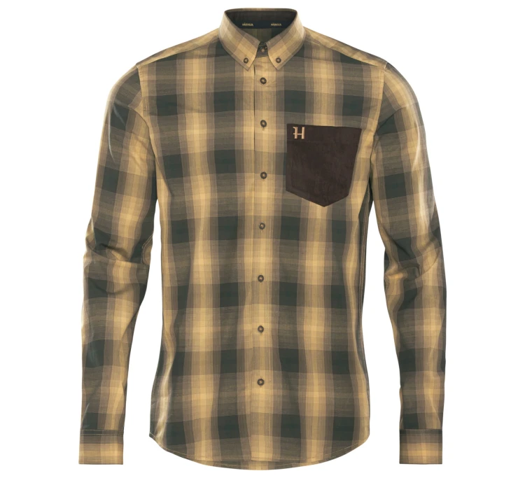 Koszula Härkila Akkan L/S - Yellow/Black