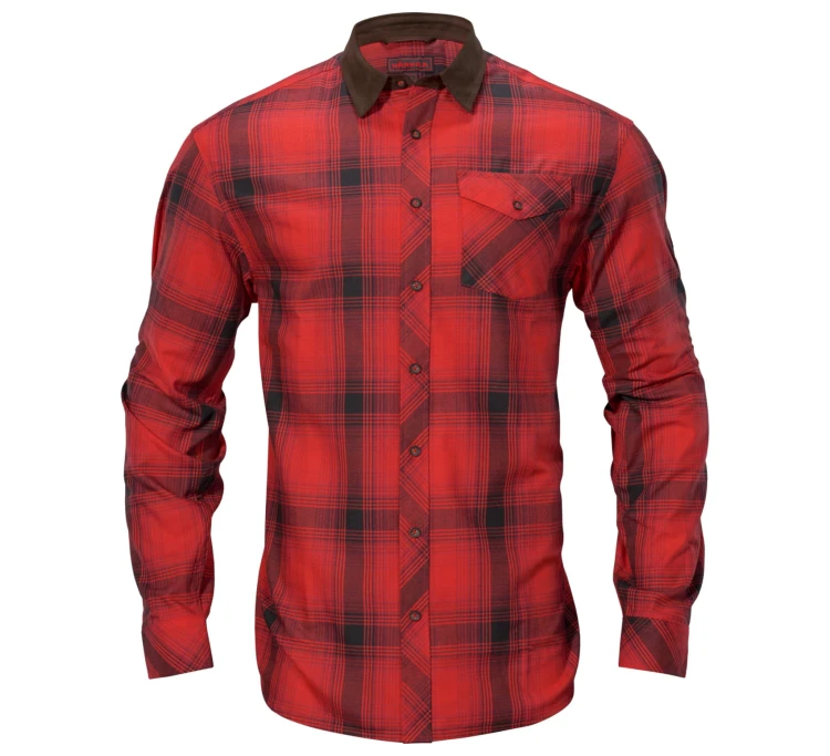 Koszula Härkila Driven Hunt L/S - Red/Black Check