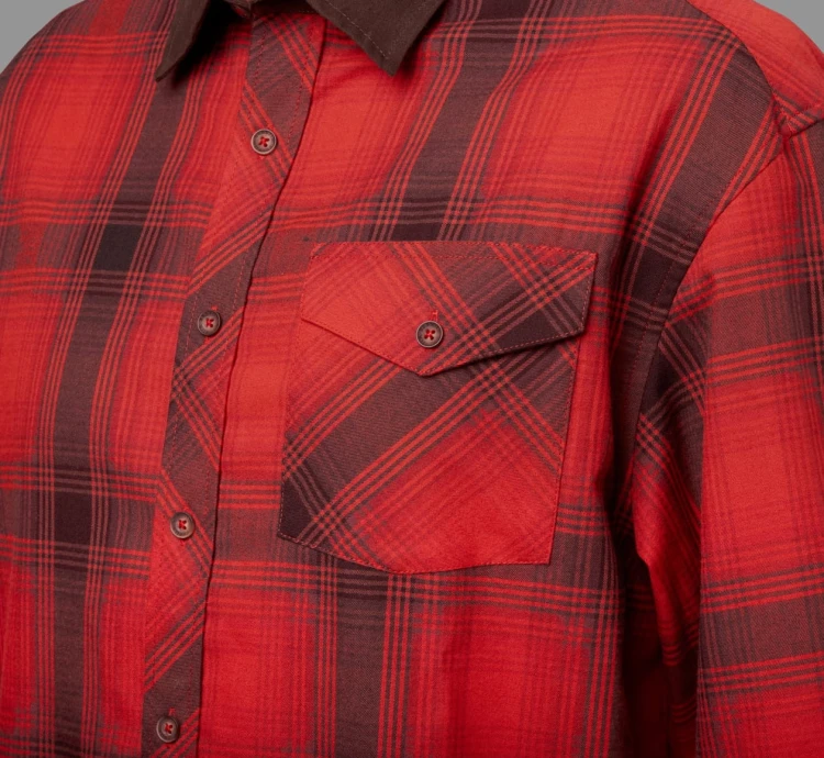 Koszula Härkila Driven Hunt L/S - Red/Black Check