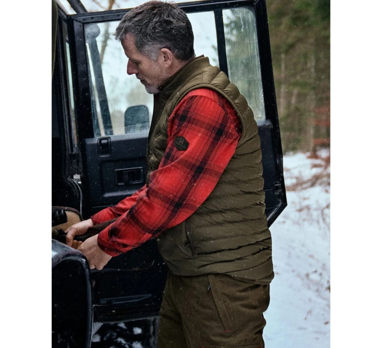 Koszula Härkila Driven Hunt L/S - Red/Black Check