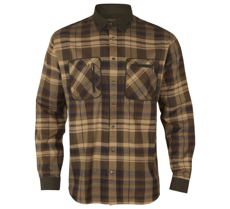 Koszula Härkila Pajala L/S - Beige/Brown