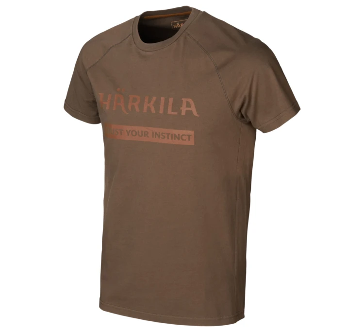 Koszulka Härkila Logo (2-pack) - Willow Green/Slate Brown