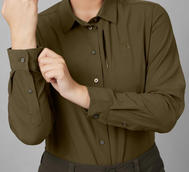 Koszula damska Härkila Trail L/S Women - Willow green