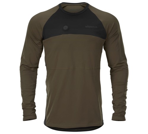 Koszulka podgrzewana Härkila Heat - Willow Green/Black
