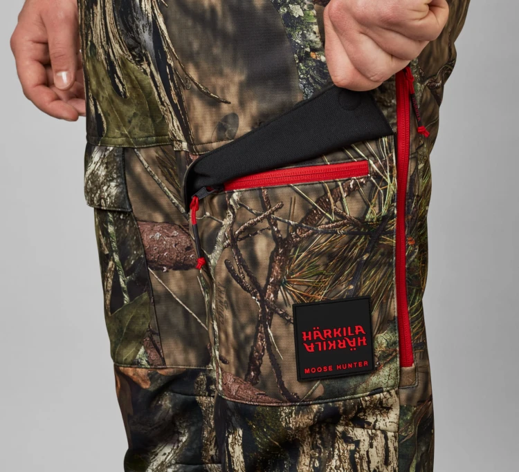 Spodnie Härkila Moose Hunter 2.0 Light - MossyOak® Break-Up Country®/Red