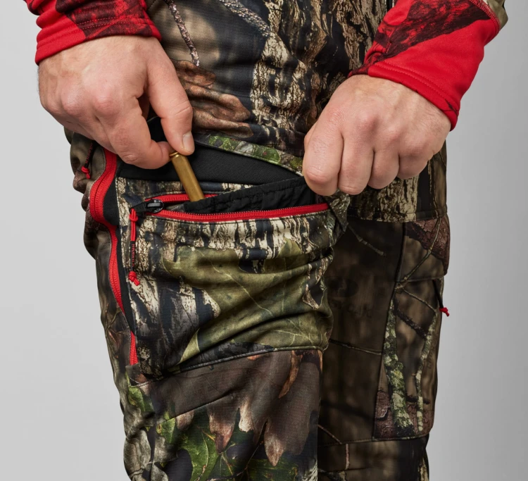 Spodnie Härkila Moose Hunter 2.0 Light - MossyOak® Break-Up Country®/Red