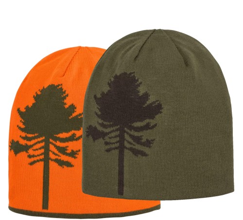 Czapka dwustronna Pinewood Tree 9124 - Orange/Green