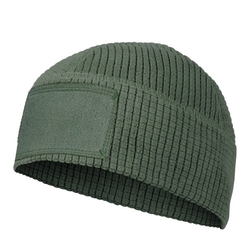 Helikon Range Beanie Grid Fleece - Olive Green (CZ-RBN-FG-02) (1).jpg