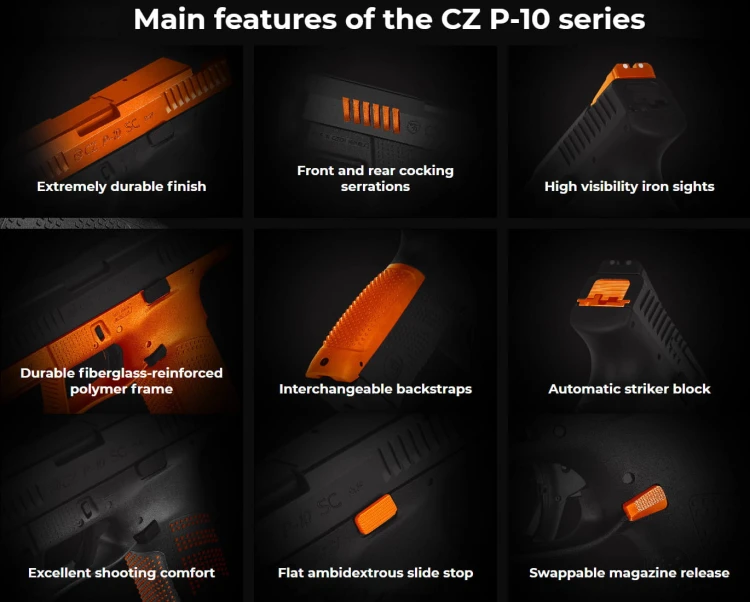 Pistolet CZ P-10 C OR kal.9x19mm