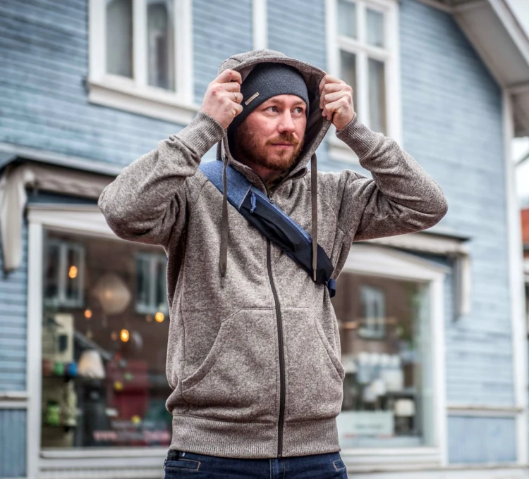 Bluza Helikon Covert Tactical Hoodie (FullZip) - Red Melange (BL-CHF-SF-M5)
