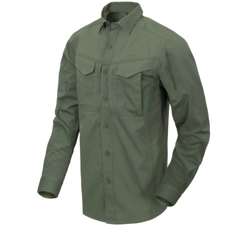 Koszula Helikon Defender L/S PolyCotton RipStop - Olive Green (KO-DF2-PR-02)