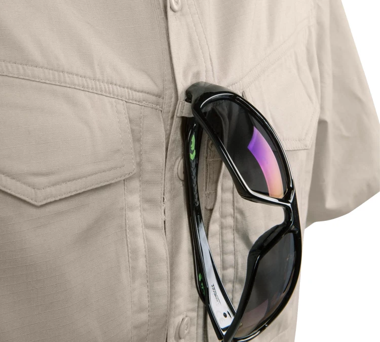 Koszula Helikon Defender S/S PolyCotton RipStop - Olive Green (KO-DS2-PR-02)