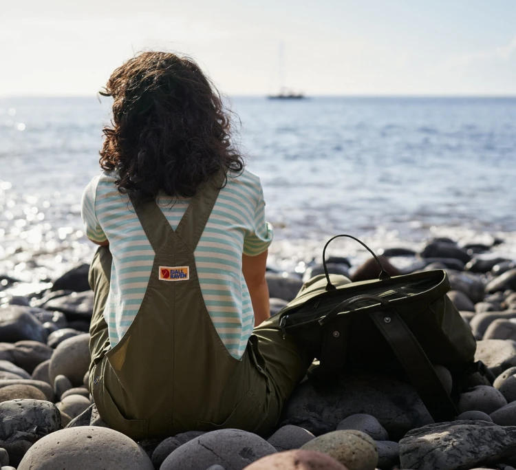 Ogrodniczki damskie Fjällräven Vardag Dungaree 87030 - Black (550)