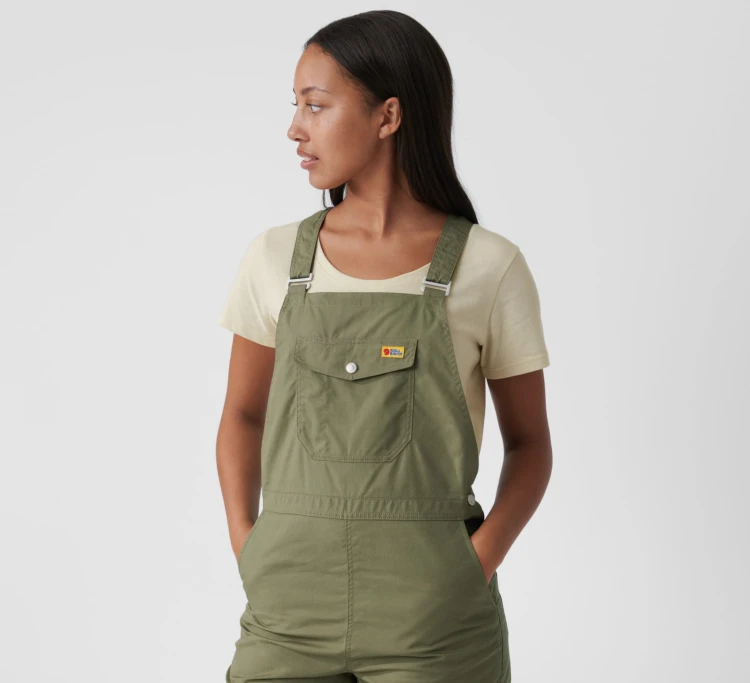 Ogrodniczki damskie Fjällräven Vardag Dungaree 87030 - Black (550)