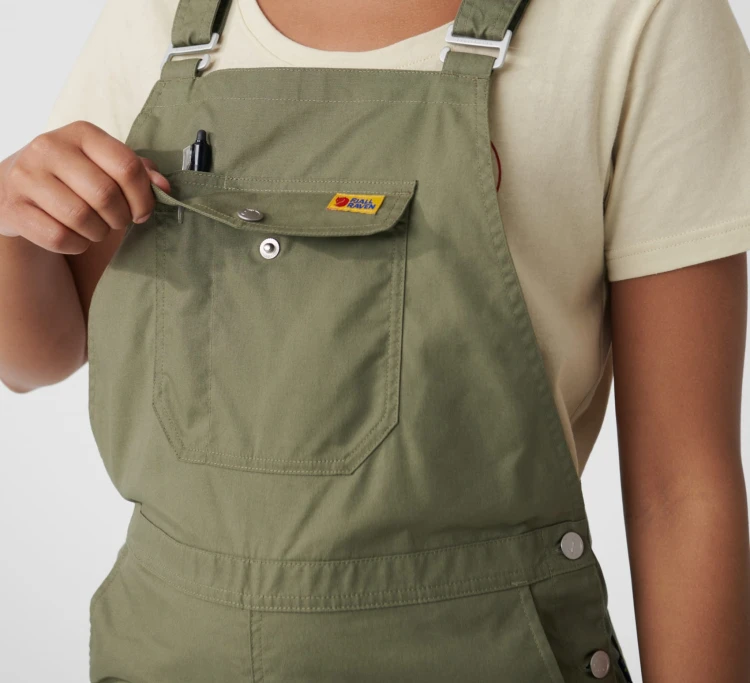 Ogrodniczki damskie Fjällräven Vardag Dungaree 87030 - Black (550)