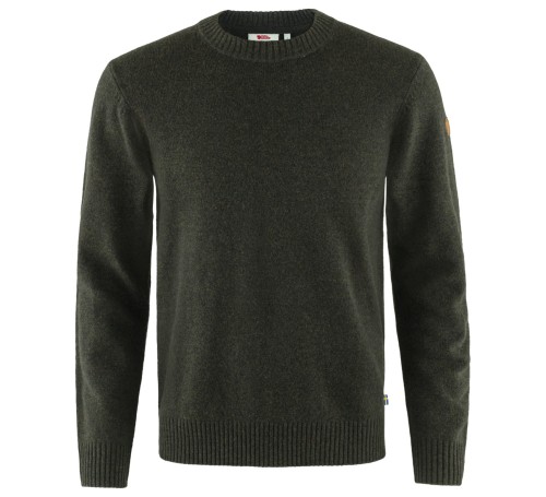 Sweter Fjällräven Övik Round-Neck 87323 - Dark Olive (633)