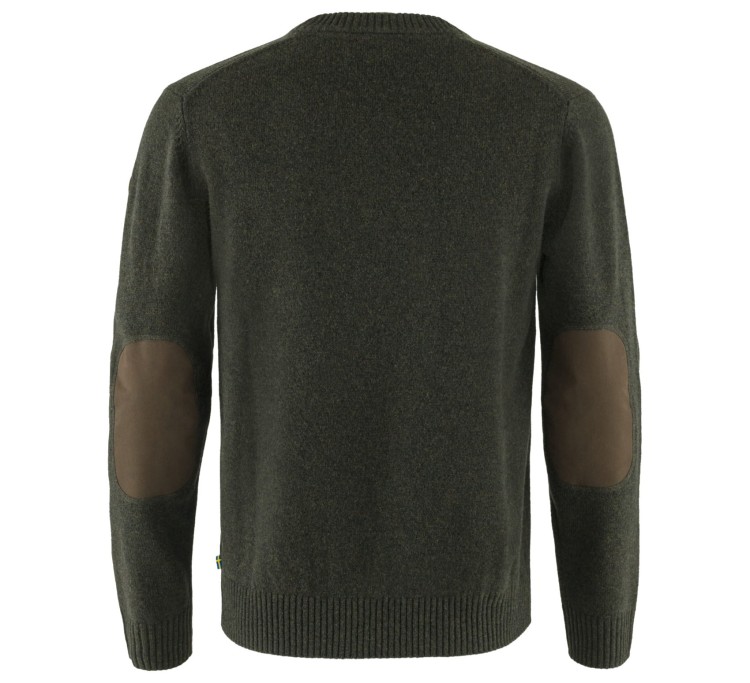 Sweter Fjällräven Övik Round-Neck 87323 - Dark Olive (633) (2).jpg