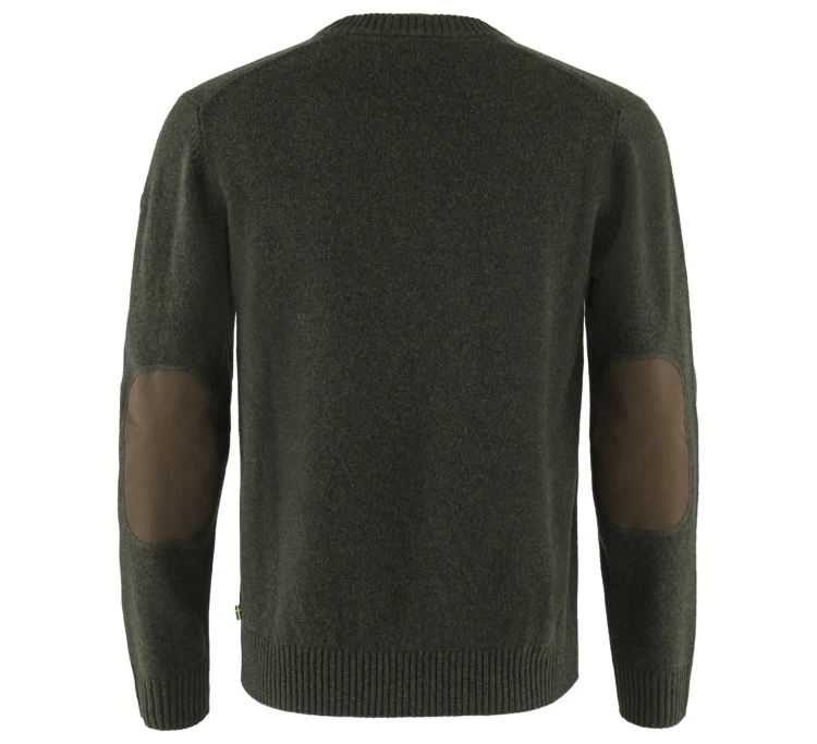 Sweter Fjällräven Övik Round-Neck 87323 - Dark Olive (633)