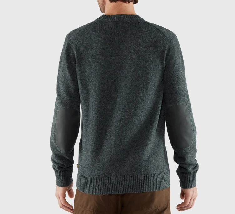 Sweter Fjällräven Övik Round-Neck 87323 - Dark Olive (633)