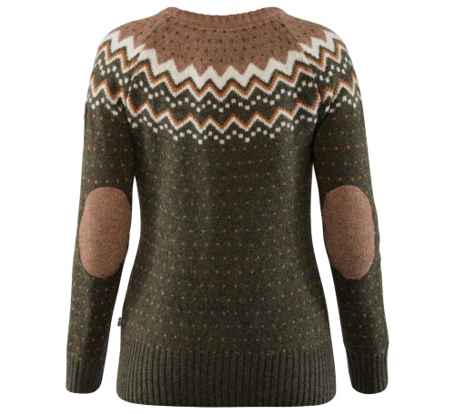 Sweter damski Fjällräven Övik Knit 89941 - Deep Forest (662)