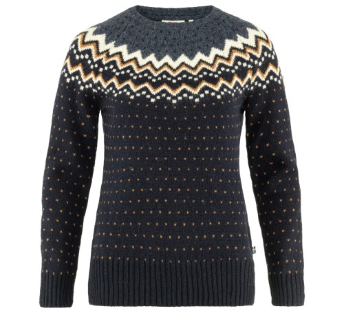 Sweter damski Fjällräven Övik Knit 89941 - Dark Navy (555)