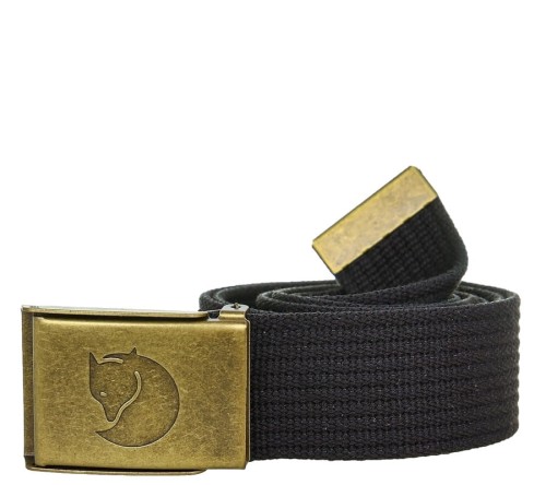 Pasek do spodni Fjällräven Canvas Brass 77297 - Black (550)