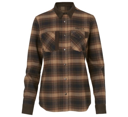 Koszula damska Härkila Aivak LS Women - Burgundy (1).jpg