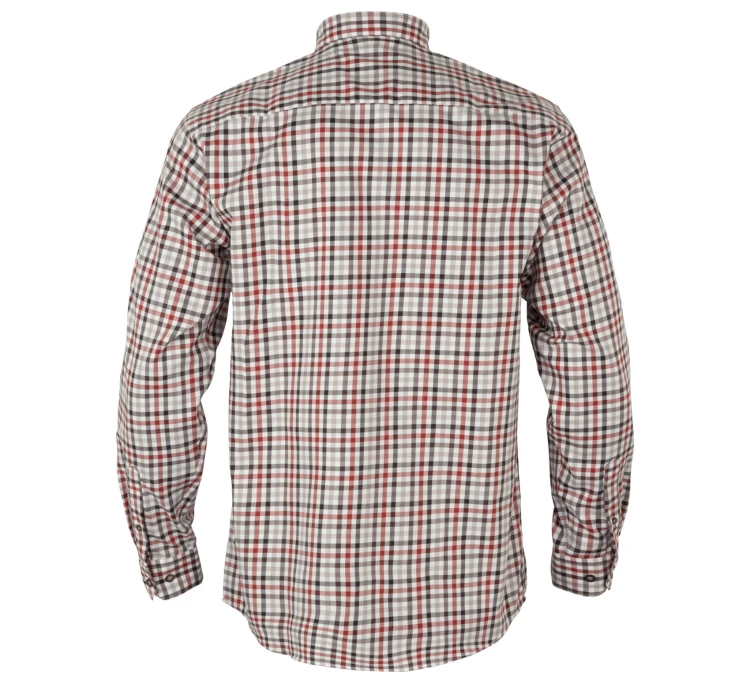 Koszula Härkila Milford L/S - Bloodstone Red/White