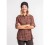 Koszula damska Pinewood Felicia 9327 - Dark Copper/Storm Blue