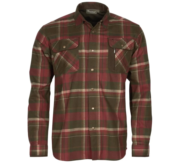 Koszula Pinewood Cornwall 9435 - Dark Green/Dark Copper