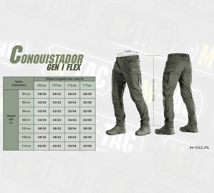 Spodnie M-TAC Conquistador Gen.I Flex - Olive
