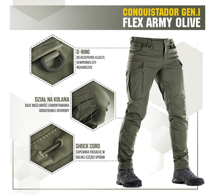 Spodnie M-Tac Conquistador Gen.I Flex - Olive (13).jpg