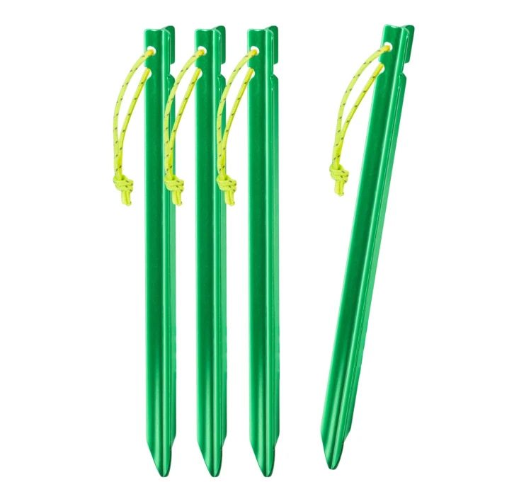Aluminiowe śledzie do Tarpa Helikon - Zielony (PO-TST-AL-82)