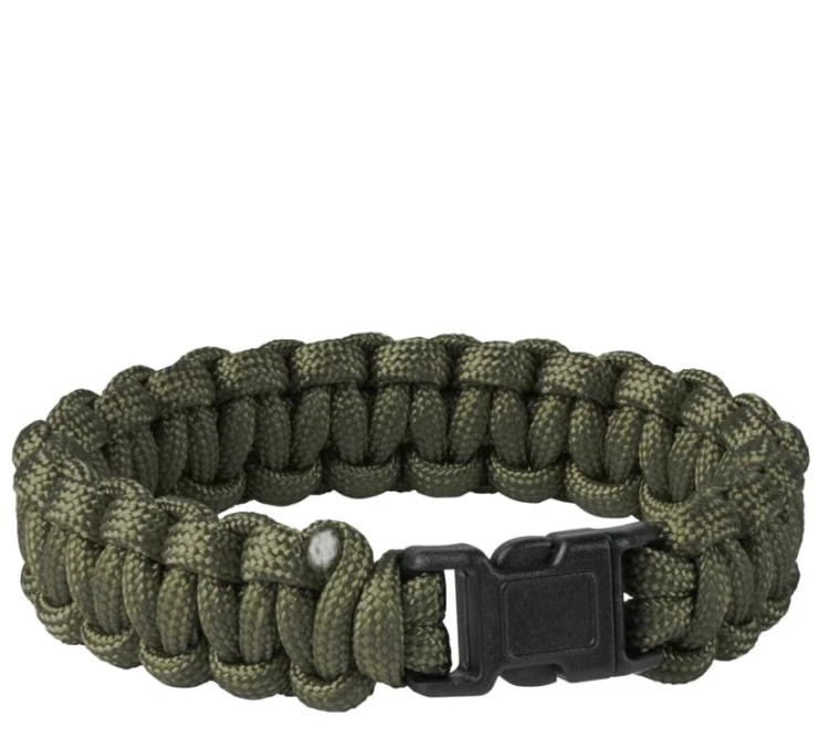 Bransoletka Helikon Paracord Survival - Olive Green (AC-SBR-NL-02)