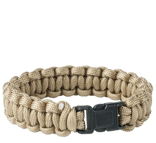 Bransoletka Helikon Paracord Survival - Coyote (AC-SBR-NL-11)