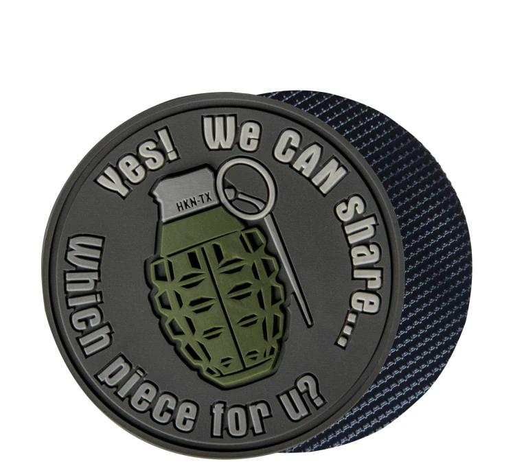 Emblemat PVC Helikon Granat "We Can Share" - Szary (OD-GSH-RB-19)