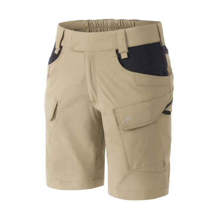 Szorty damskie Helikon OTP 8,5" VersaStretch Lite - Khaki/Czarny (SW-OTS-VL-1301A)