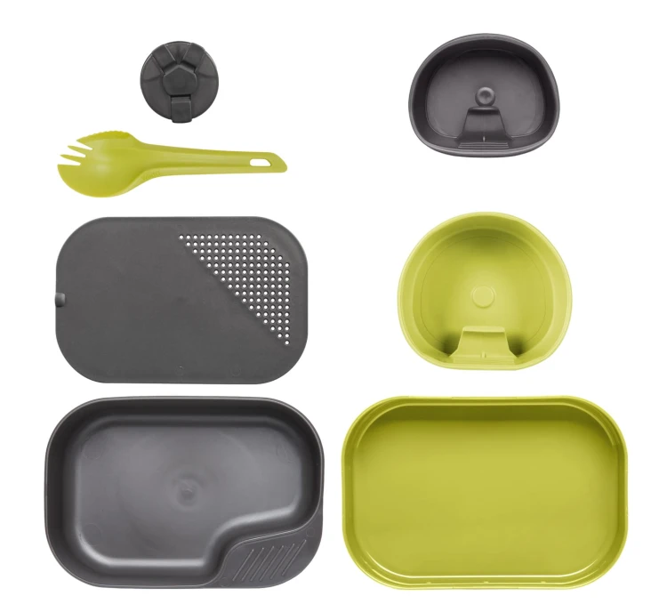 Zestaw turystyczny Wildo Camp-A-Box Complete - Limonkowy/Szary (SE-CAB-PP-6719A)