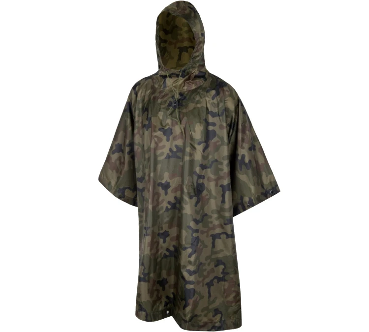 Poncho Helikon U.S. Model RipStop - PL Woodland (PO-MUS-PO-04)