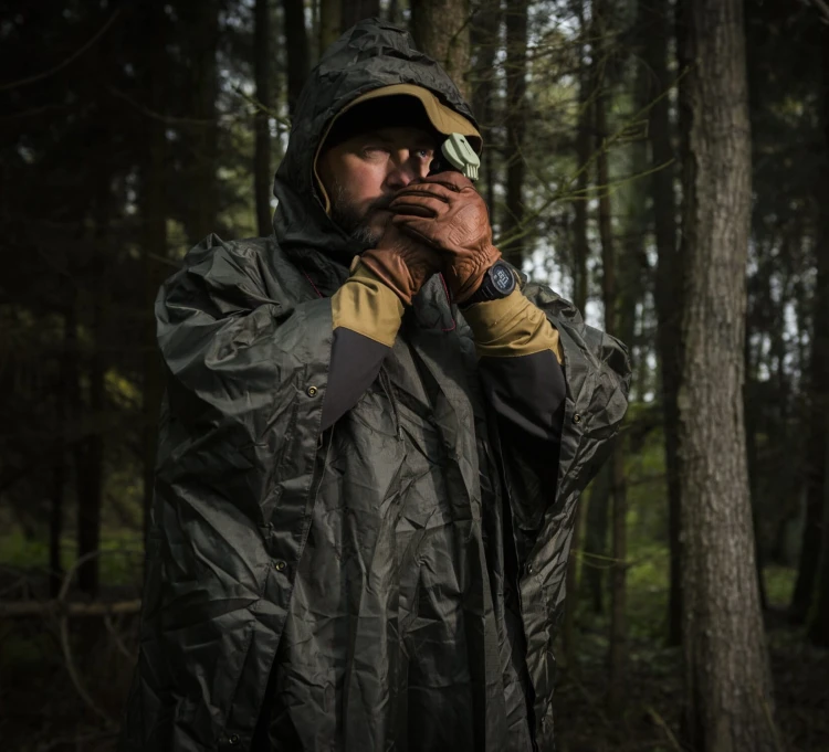 Poncho Helikon U.S. Model RipStop - PL Woodland (PO-MUS-PO-04)