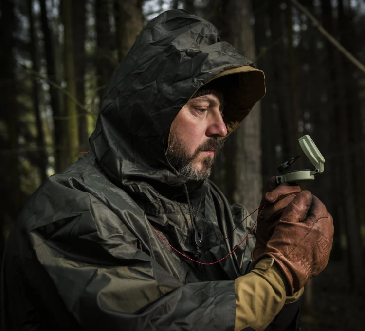 Poncho Helikon U.S. Model RipStop - PL Woodland (PO-MUS-PO-04)