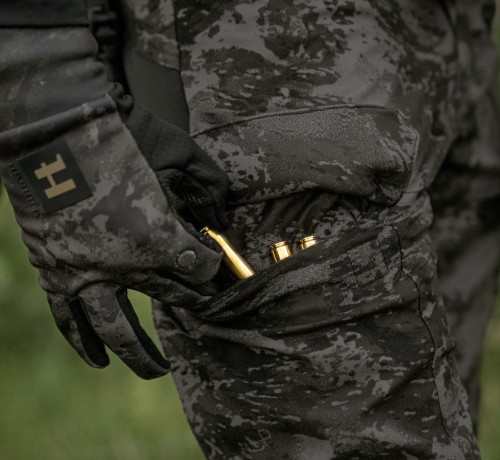 Rękawiczki Härkila NOCTYX Fleece - AXIS MSP®Black Camo/Black