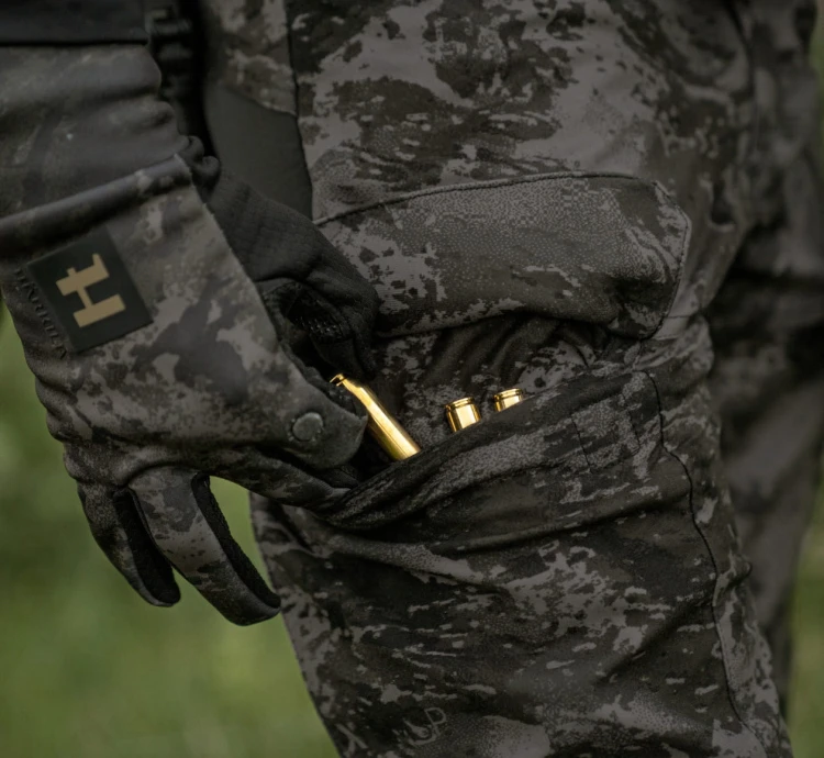 Rękawiczki Härkila NOCTYX Fleece - AXIS MSP®Black Camo/Black
