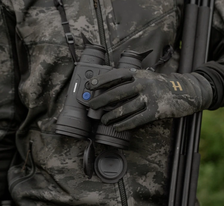 Rękawiczki Härkila NOCTYX Fleece - AXIS MSP®Black Camo/Black
