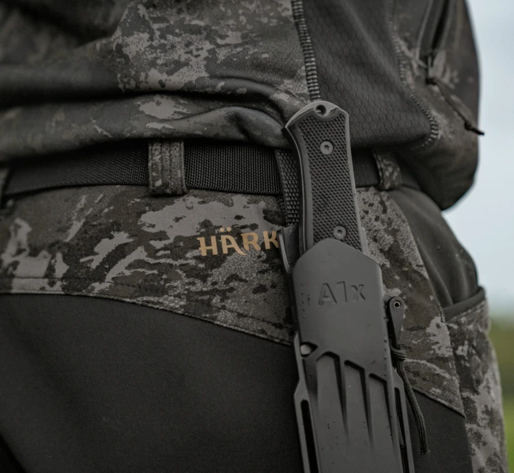 Spodnie Härkila NOCTYX - AXIS MSP®Black Camo/Black