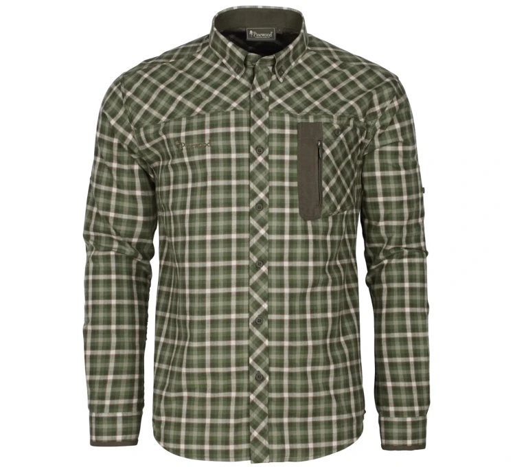 Koszula Pinewood Wolf 5329 - Pine Green/Off. White