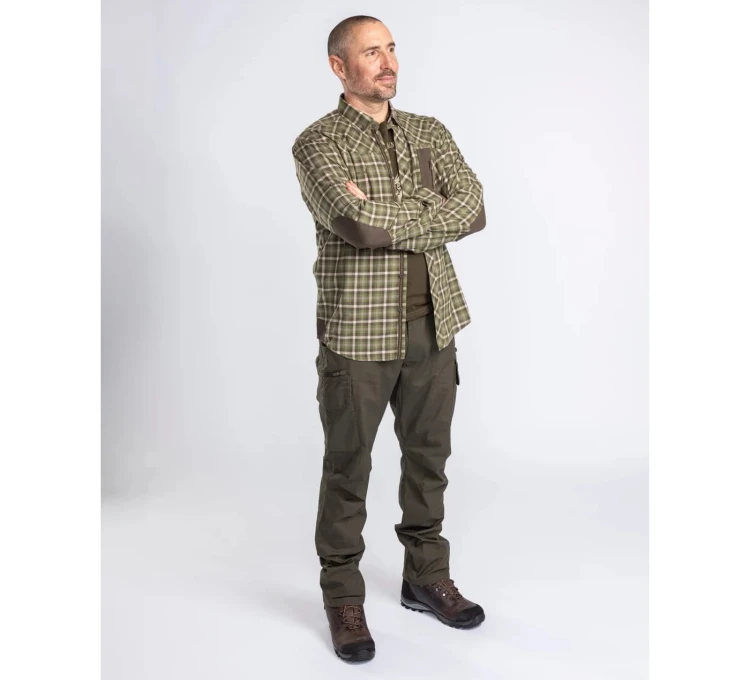 Koszula Pinewood Wolf 5329 - Pine Green/Off. White